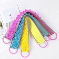 thumbnail image 2 of 3 Pack Double-sided Lace Cloth Back Loofah Scrubber Bath Scrub Shower Sponge Long Exfoliating Back Scrubber Scratcher Strap With Handle, Cream Skin Wa, 2 of 5