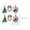 thumbnail image 4 of 28 colgantes navideños para collares y pulseras (árbol de Navidad, copo de nieve, campana, guirnalda), 4 of 8