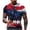 Sky Blue, variant on GrmtClth 4th of July Tops for Men Independence Day American Flag Print Casual T-Shirts Short Sleeve Trendy Shirts Crew Neck Clothes Royal Blue M