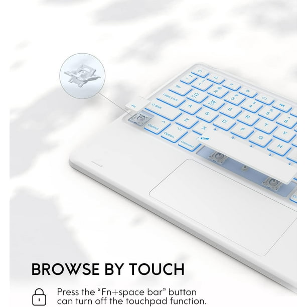 iPad 第9世代 256GB、 Smart Keyboard、Pencil Keyboard Case for iPad 9th Generation, 7 Color Backlit, Multi