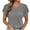 Gray, variant on ZyeKqe Summer Tops for Women Trendy Crochet Short Sleeve Shirts Hollow out Crewneck T Shirts Beach Vacation Top