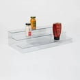 thumbnail image 3 of Plastic 3-Tier Expandable Shelf Clear Kitchen & Pantry Organizer, Polyethylene, Spot Clean, 13.5" Width, 3 of 3