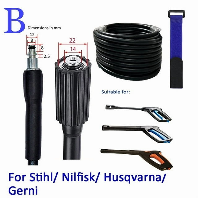 Car Wash Water Gun Pipe High Pressure Car Washer Water Cleaning Extension Pipe For for Karcher Bosch Black Cleaning Machine