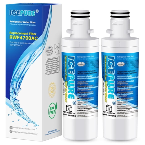 Filtro de agua para frigorífico ICEPURE ADQ747935 para LG LT1000P