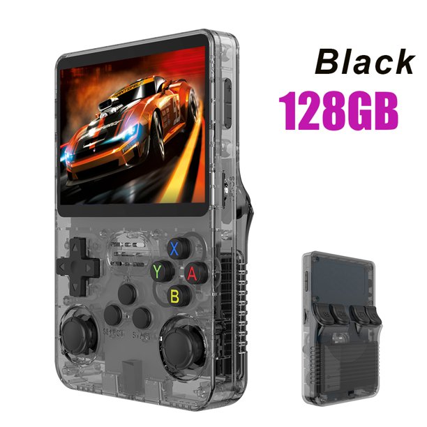 BOYHOM-consola de videojuegos portátil Retro R36S, sistema Linux, pantalla IPS de 3,5 pulgadas, R35s Pro, reproductor de vídeo portátil de bolsillo, 64GB de juegos