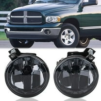 PIT66 Fog Light Lamp Fit For 2001-03 Dodge Durango 2001-04 Dakota Pair Smoke lens