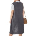 thumbnail image 6 of Nlife Women Solid Color Open Front Vest Lightweight Cardigan Tops Coat, 6 of 10