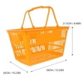 thumbnail image 2 of Panier de Courses Mall Panier de Rangement en Plastique avec Poignées, 2 of 5