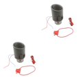 thumbnail image 1 of Guardoinrt Car Universal Carbon Fiber Style Tailpipe Tip Muffler 03 Blue Light circle edge 2Set, 1 of 6