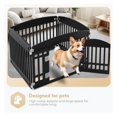 thumbnail image 2 of Dog Playpen, 24" Exercise 4-Panel Pet Playpen with Door, Safe and Secure, Folding and Portable Puppy Playpen for Puppies and Small Dogs, Black, 2 of 7