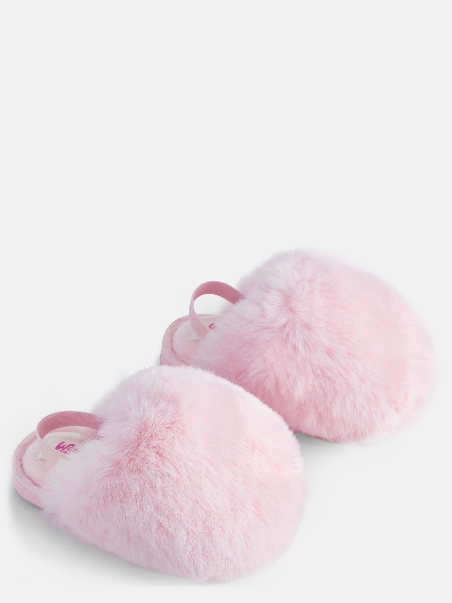 Wonder Nation Toddler, Little & Big Girls Faux Fur Puff Slippers
