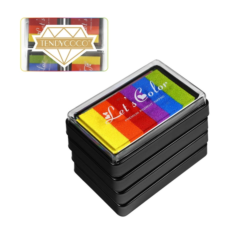 Buy Bilipala 24 Colors Rainbow Ink Pads, DIY Craft Stamp Pads, Finger Print  Ink Pad, Set of 6 Online at desertcartCyprus