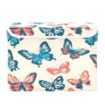 thumbnail image 7 of Yayeee Collapsible Cube Storage Bin with Lid Fabric Closet Decorative Basket with Handles, Green Butterflies, 7 of 7