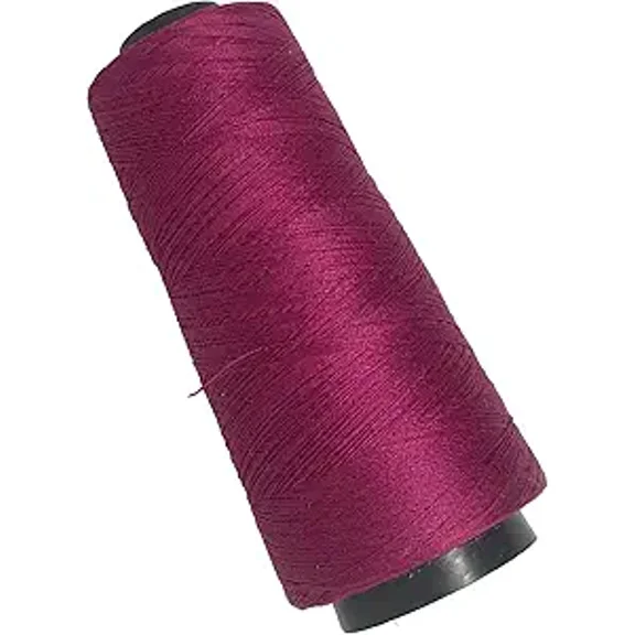 Knitsilk Pure Silk Viscose Blend Yarn in Cones -Perfect for Crochet and Knitting,Jewellery and DIY Projects(2ply-75yards-Burgundy-Pack of 1)