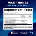thumbnail image 2 of Suplemento vitamático de cardo mariano 50:1 de extracto, 500 mg, 180 cápsulas, 2 of 8