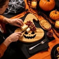 thumbnail image 4 of Solid Wood Halloween Serving Tray, Shaped Rectangular Household Board with Spooky Design, Multipurpose Tea Tray and Chopping Board for Kitchen Party and Table, 4 of 5