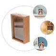 thumbnail image 2 of Piggy Bank Money Saving Jar Coin Jar Saving Box Multi-use Picture Frame Wood Coin Bank for Home, 2 of 4