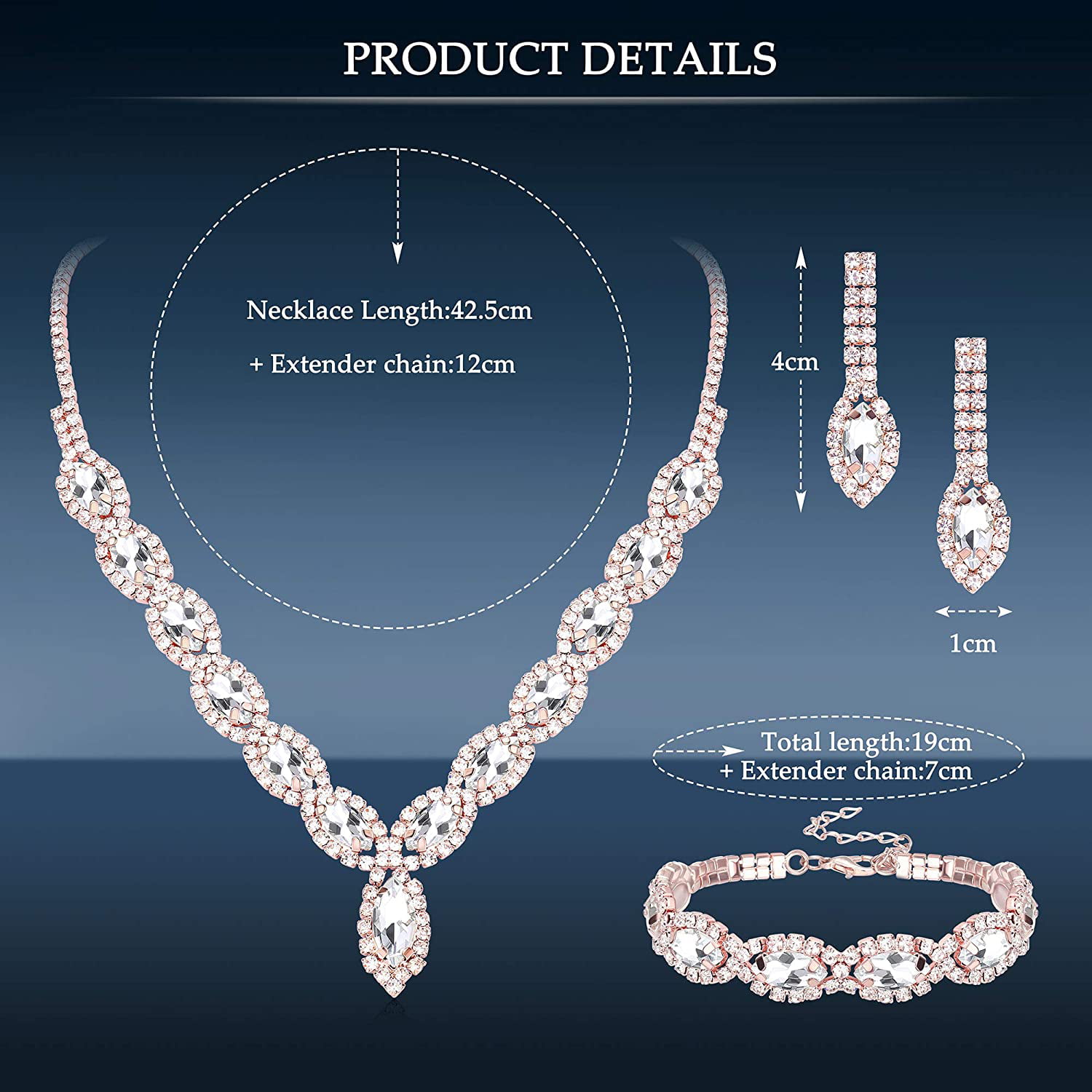 THUNARAZ 4Pcs Women Long Rhinestone Sweater Necklace Pearl Crystal Flower Tassel Pendant Long Chain Silver Necklace Jewelry Women Gifts