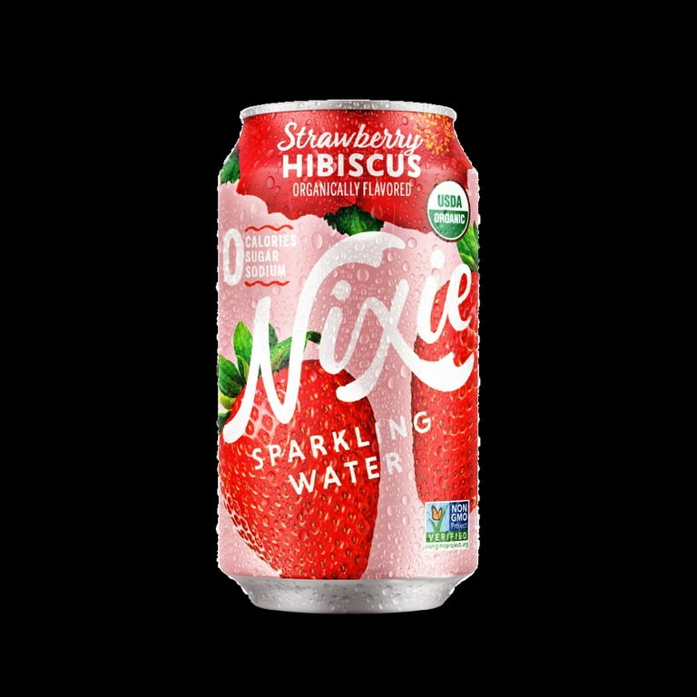 いちごです₊⁎⁺˳✧༚ Nixie Sparkling Water Strawberry Hibiscus, 12 fl oz - Walmart.com