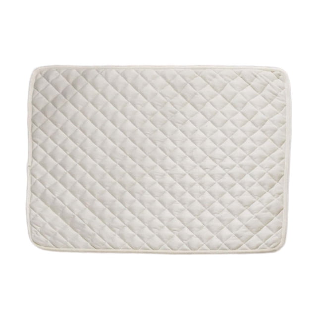 Matoen12 Tapis de Refroidissement en Polyester pour Animaux de Compagnie, Tapis de Sol Absorbant l'Eau pour Enfants et Adultes, Style Moderne Décoration Maison Tapis Frais pour Chambre, 16"x20 Pouces, 1 Pce, Blanc