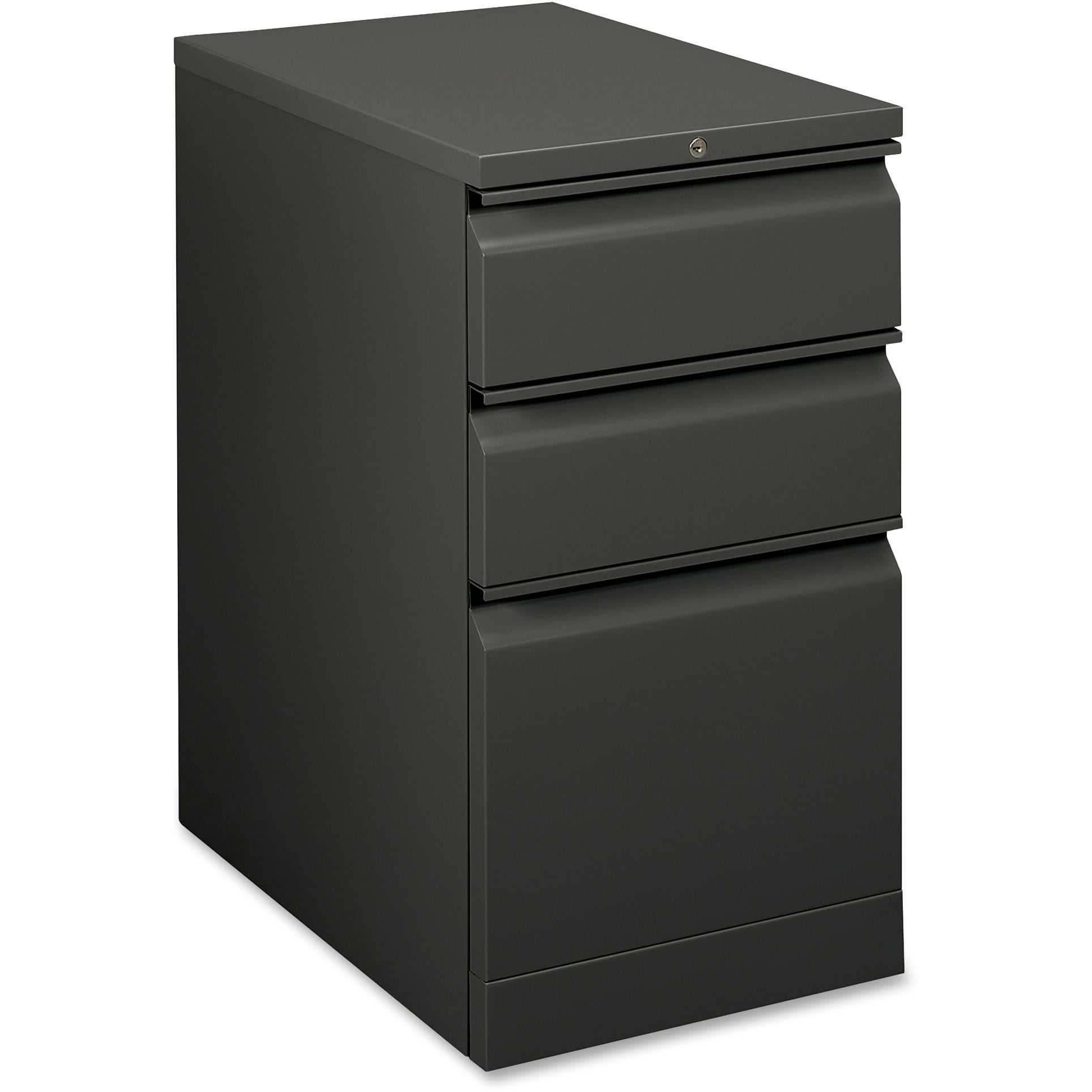 HON 3 Drawers Vertical Lockable Filing Cabinet, Charcoal ...