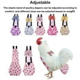 thumbnail image 4 of pitrice Couches Respirantes pour Canard avec Imprimé Mignon, Ajustables, Légères, Résistantes à L'Usure, Accessoires de Ferme, Nœud Papillon, Couches pour Poulet Lavables et Réutilisables, Fournitures pour Volaille, Lapin Rose G, 4 of 9