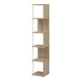 thumbnail image 2 of Furniture of America Cirion Modern Wood 5-Shelf Corner Bookcase in Natural, 2 of 11