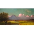 thumbnail image 2 of Heade, Martin Johnson 24x14 Gold Ornate Wood Framed with Double Matting Museum Art Print Titled - Sunlight and Shadow: The Newbury Marshes, 2 of 4