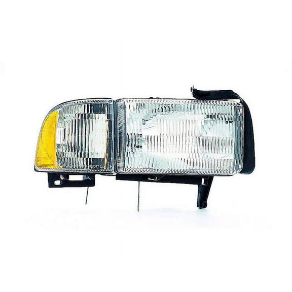 Right Passenger Side Headlight Assembly - Compatible with 1994 - 2002 Dodge Ram 1500 1995 1996 1997 1998 1999 2000 2001