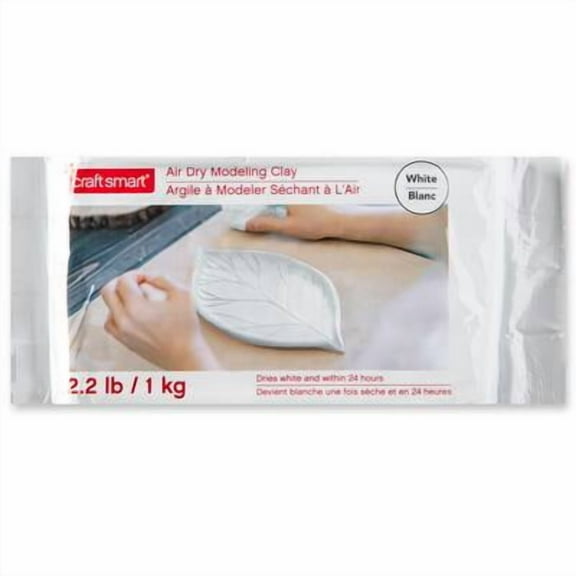 6 Pack: 2.2lb. White Air Dry Modeling Clay by Craft Smart