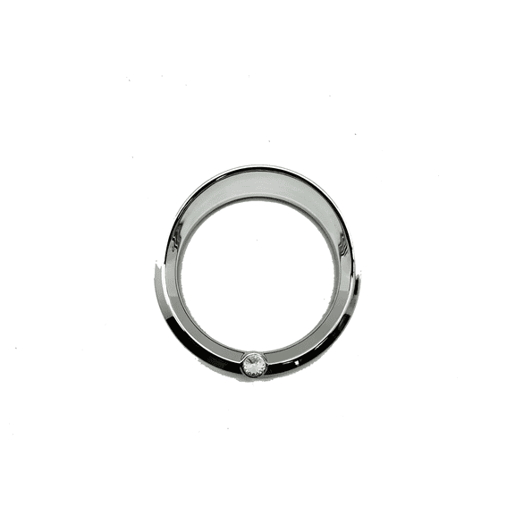Chrome Visor Bezel W/Clear Crystal compatible with 2006  Peterbilt 379, 389, 388, 387, 386