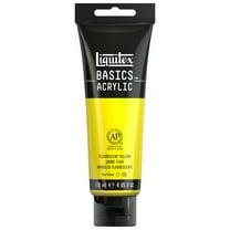 Liquitex BASICS Acrylic Color, 4 oz. Tube, Fluorescent Yellow