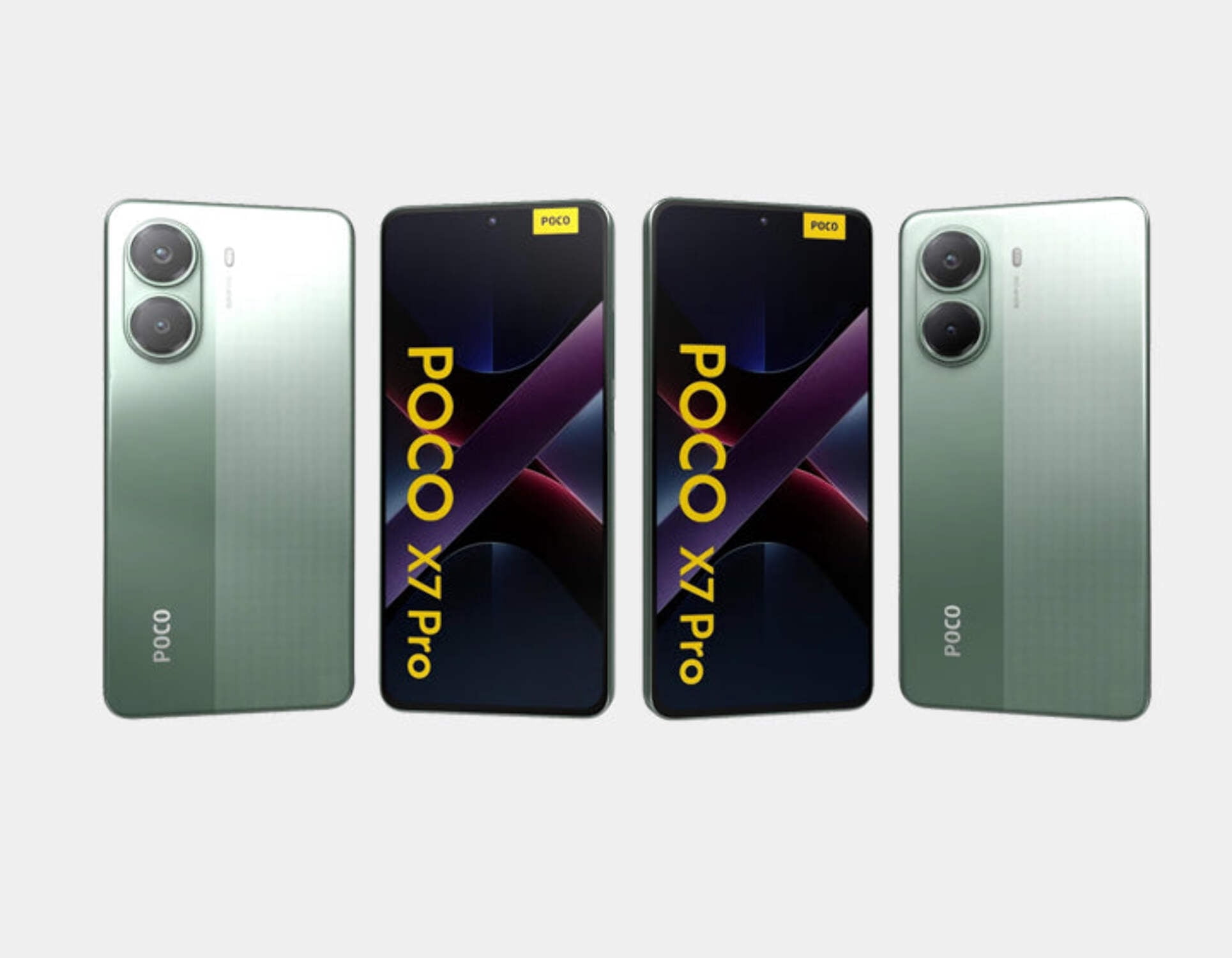 POCO X7 Pro グリーン 12GB 512GB Xiaomi Poco X7 PRO 5G + 4G LTE (for T-Mobile, Mint, Tello