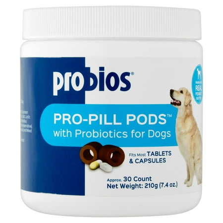 Probios Pro-Pill Pods Tablets & Capsules with Probiotics for Dogs, 30 count, 7.4 (Best Way To Give A Dog Pills)