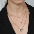 thumbnail image 4 of Zeus Mode Femmes Pendentif Rétro Collier Multicouche Chaîne Clavicule Tendance, 4 of 7