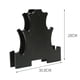 thumbnail image 3 of Fiudx Soporte para Mancuernas de 3 Niveles, Diseño Compacto, Capacidad para Hasta 3 Pares de Pesas, Material Pp Resistente Al Desgaste, Solución de Almacenamiento Compacta, Organizador para Gimnasio, 3 of 4