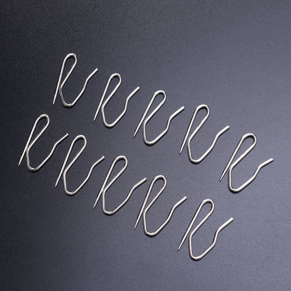 FOLOYORI Drape Hooks 50 Pieces, 1.4 x 0.8 Inch Curtain Hooks for Drapery and Window Treatments