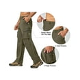 thumbnail image 4 of Little Donkey Andy Men's Quick Dry UPF 50+ Cargo Pants, Stretch Lightweight Outdoor Hiking Pants Capulet Olive M, 4 of 7