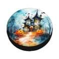 thumbnail image 3 of XMXY Watercolor Halloween Background Spare Tire Cover, Universal Waterproof Cover for Jeep RV Tire Wheel Protection, 14 inch, 3 of 8