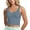 Light Blue, variant on Womens Sports Bras Longline Wirefree Padded Workout Tank Tops for Women