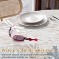 thumbnail image 4 of Summer Marine Life Round Tablecloth 60 inches Ocean Coral Coastal Starfish Sand Dollar Retro Waterproof Oil-Proof Table Cloth Round Table Cover for Holiday Party Picnic Dinner Decor Indoor Outdoor, 4 of 9