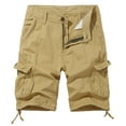 thumbnail image 1 of Men's Plus Size Cargo Shorts Summer Outdoor Sports 5 Pocket Mid Length Shorts For Hiking And Work, 1 of 5