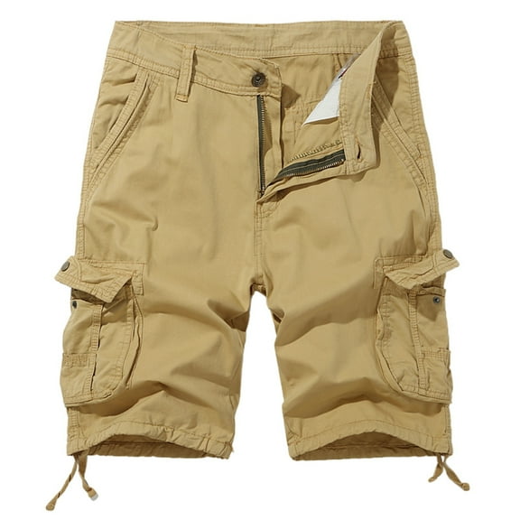 uikmnh Shorts Men Men's Plus Size Cargo Shorts Summer Outdoor Sports 5 Pocket Mid Length Shorts for Hiking and Work Size:34