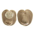 thumbnail image 1 of CAROOTU Seamless Silks-Base Hair Topper Fringe Hairpiece Straight Clip in Forehead Topper with Wispy Bangs, 1 of 7