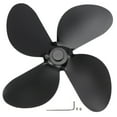 thumbnail image 1 of Ventilador de chimenea de 4 aspas, aspas de ventilador de estufa, repuestos, accesorios para estufas domésticas, color negro, 1 of 14