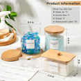 thumbnail image 2 of Laundry Pods Container with 1 Scoop & 12 Labels for Laundry Room Organization and Storage, 2 Pack 120OZ Glass Laundry Containers for Laundry Detergent Pods, Powder, Dryer balls, Scent Booster, 2 of 6