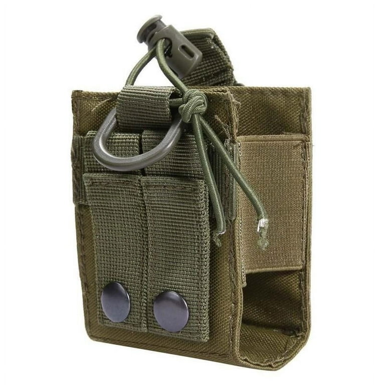 Outdoor Molle Nylon Military Radio Walkie Talkie Holder Bag Pouch 