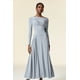 thumbnail image 2 of Vestido Bellabarnetten Serafe de manga larga maxi con pliegues, 2 of 6