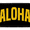 Aloha - Black and Yellow, variant on Aloha - Floral - Removable Patch
