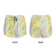thumbnail image 5 of Vsdgher Daisies Flowers Print Women's Running Double Layer Shorts High Waisted with Pockets Elastic Yoga Workout Athletic Gym Sports, 5 of 8